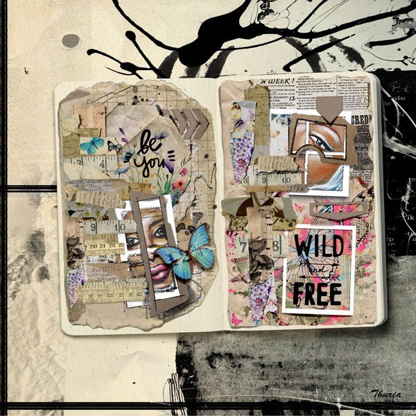 2023 June - Art journaling - Week 4 (papers)