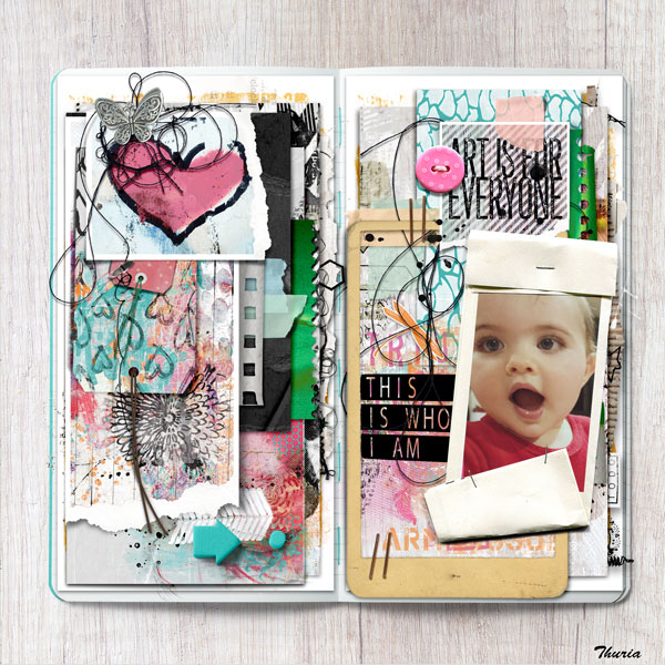2023 March - Art Journaling - Week 3 - Junk journal