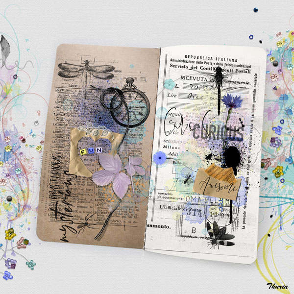 2023 Oct - Art journaling - Dragonflies