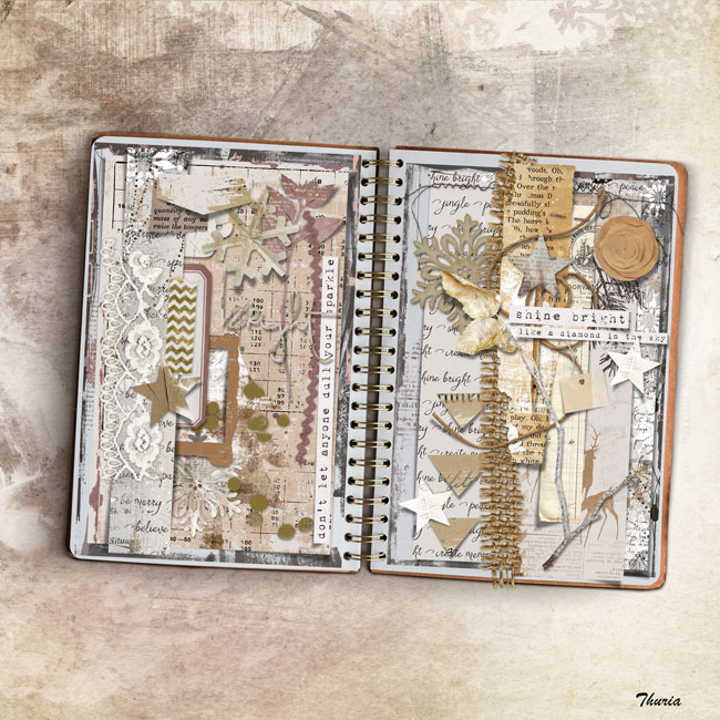 2024 02 Art journaling - Neutral colors