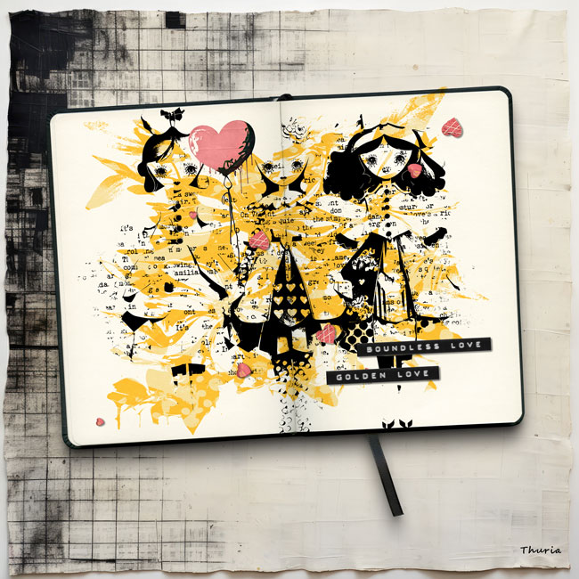 2024 11 Art journaling - Week 1 (book cover)