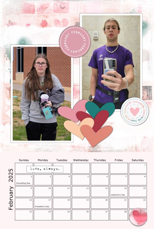 2025 CALENDAR - Feb