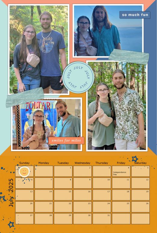 2025 CALENDAR - July