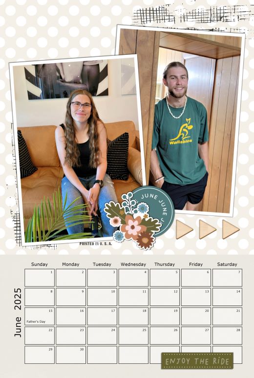 2025 CALENDAR - June