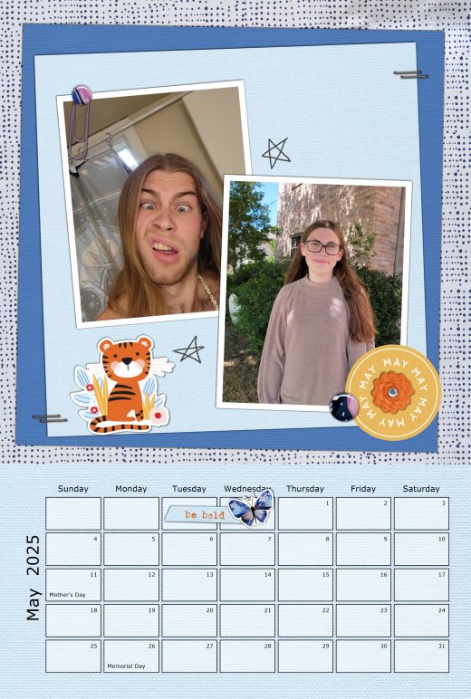 2025 CALENDAR - May