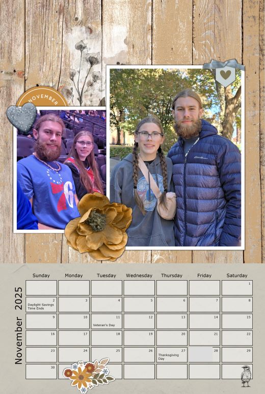2025 CALENDAR - Nov