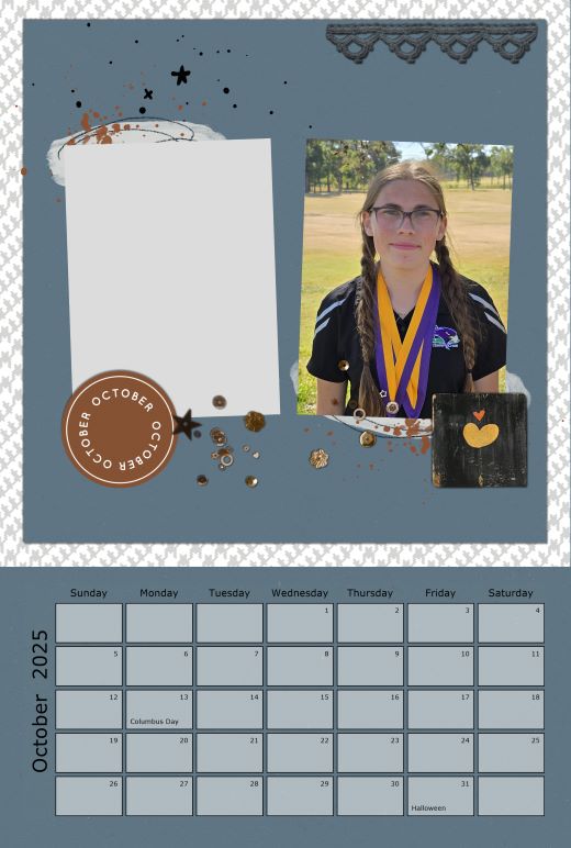 2025 CALENDAR - Oct