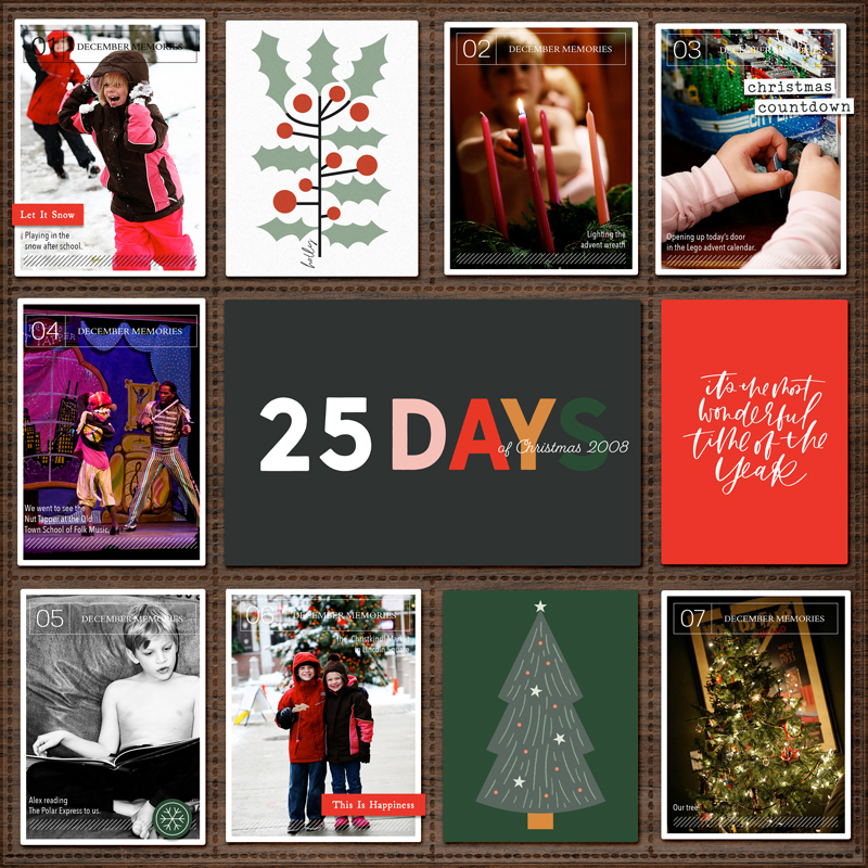 25 Days 2008, page one
