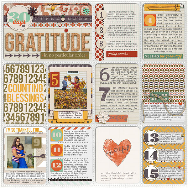 30 Days of Gratitude 1-15