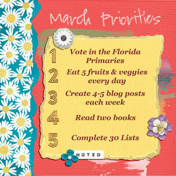 30 Lists March 2016 - List 2