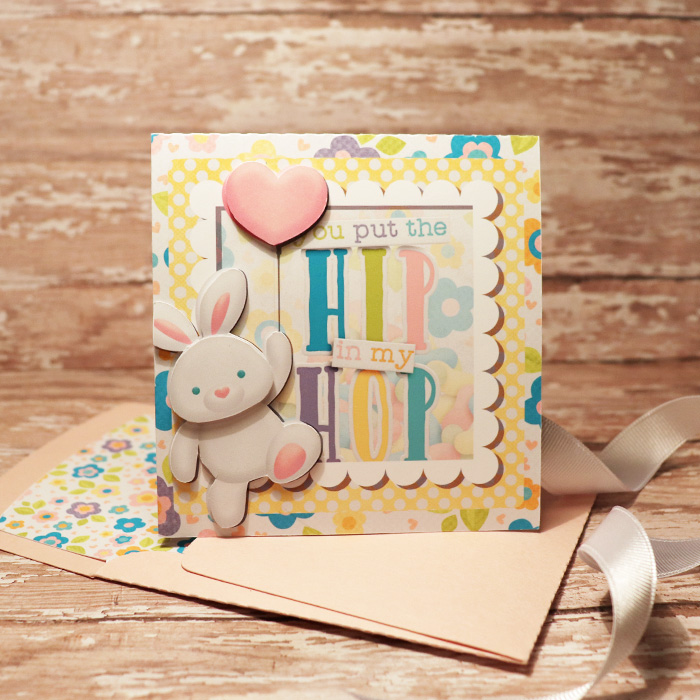 3d Bunny Trail Card