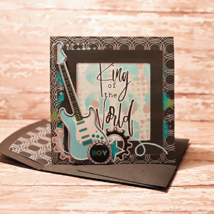 3d DO NOT DISTURB  card with matching envie