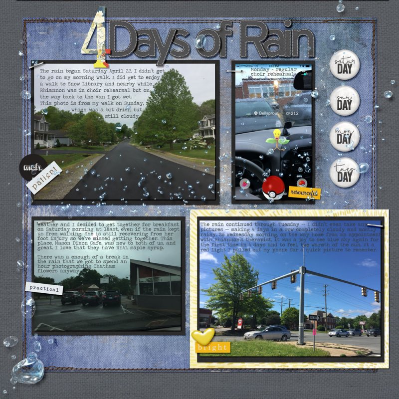 4-27 slow scrap - 4 days of rain
