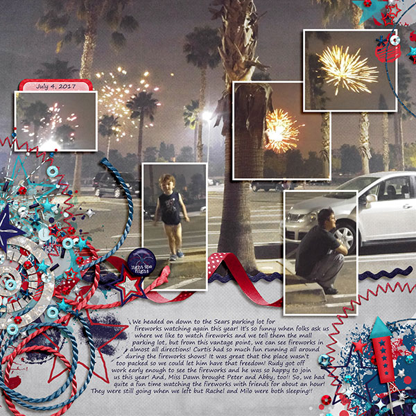 4th of July in the parking lot!