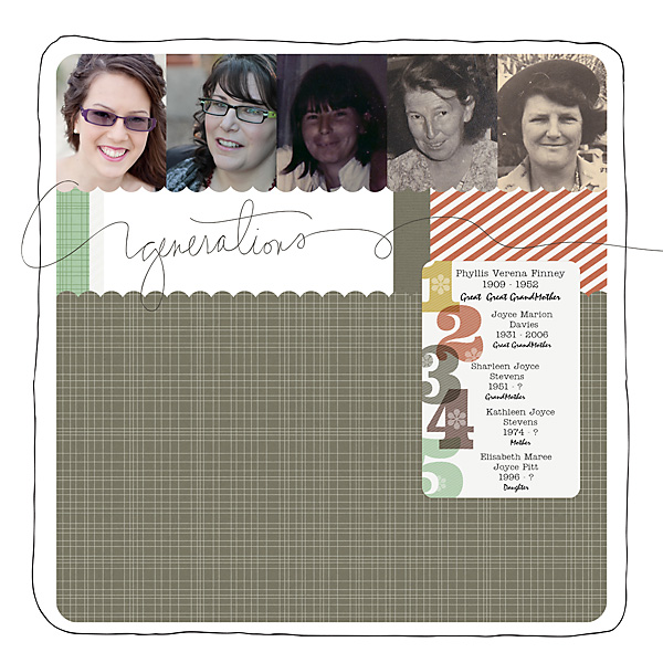 5 Generations (july 2013 Product challenge)