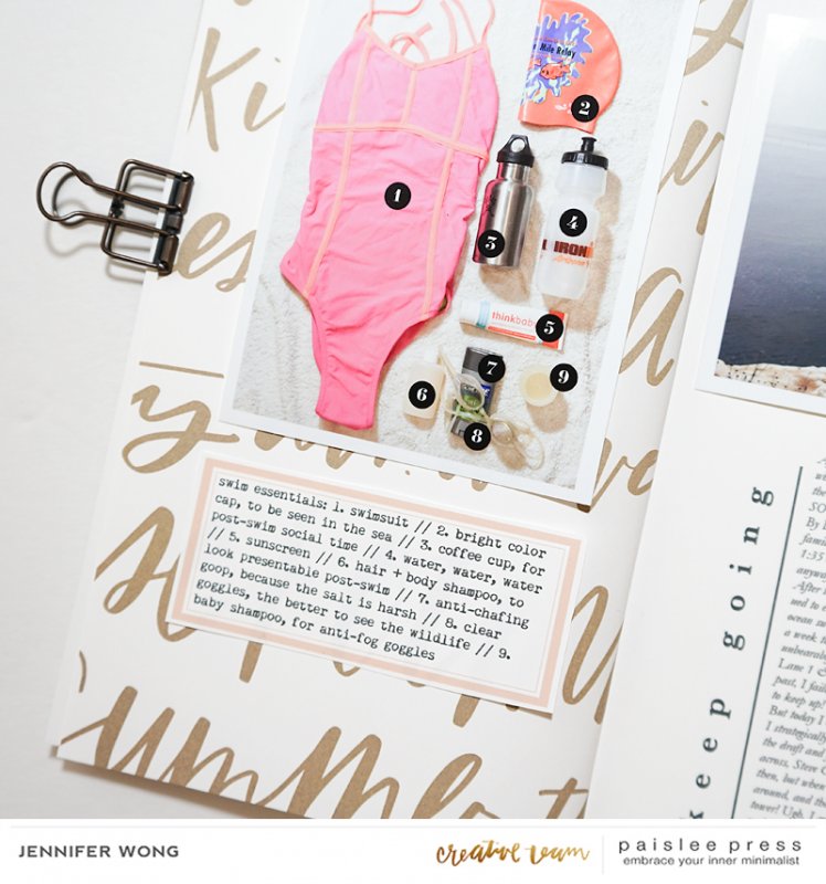 52 Favorites No. 31 (swim bag catalog detail)