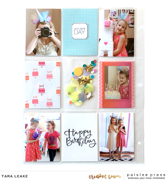 6th Birthday Insert