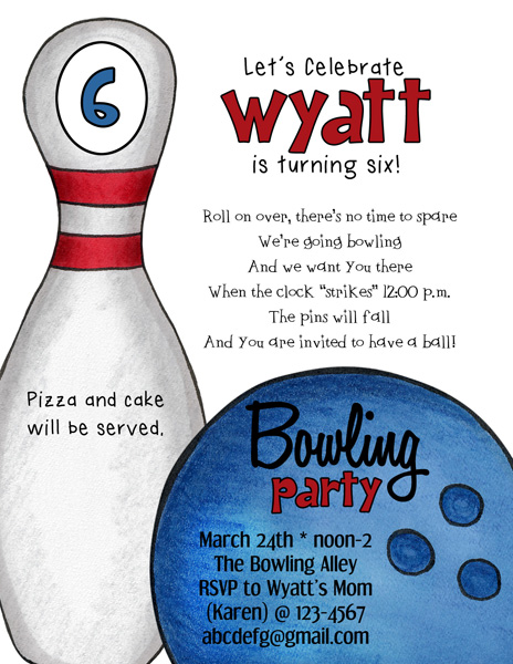6th Birthday Invitation