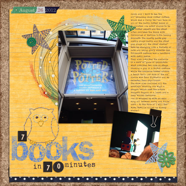 7 books, 70 minutes