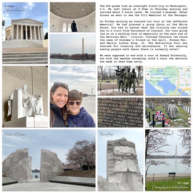 8th Grade Field Trip: Washington, D.C. (R)