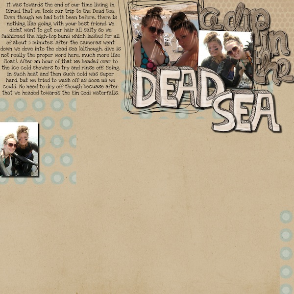 A Dip in the Dead Sea
