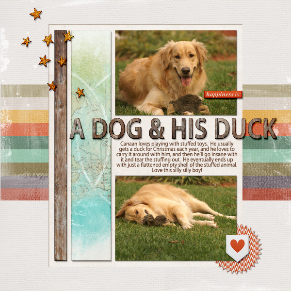 a Dog and his Duck