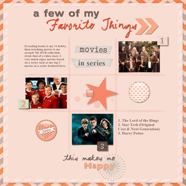 A Few Of My Favorite Things