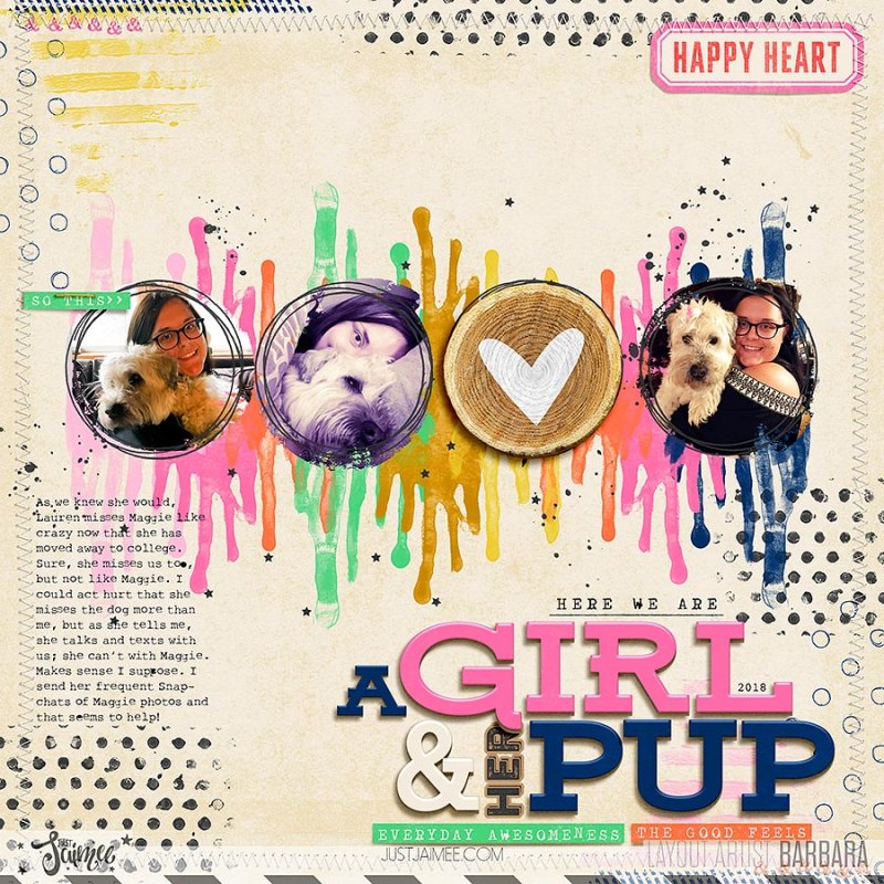 A girl and her pup
