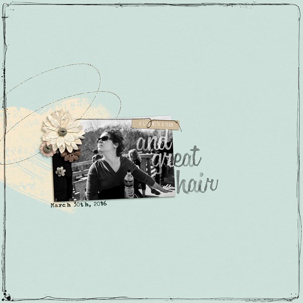 A girl with a plan and great hair