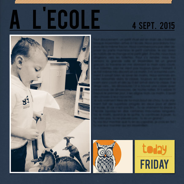 A l ecole