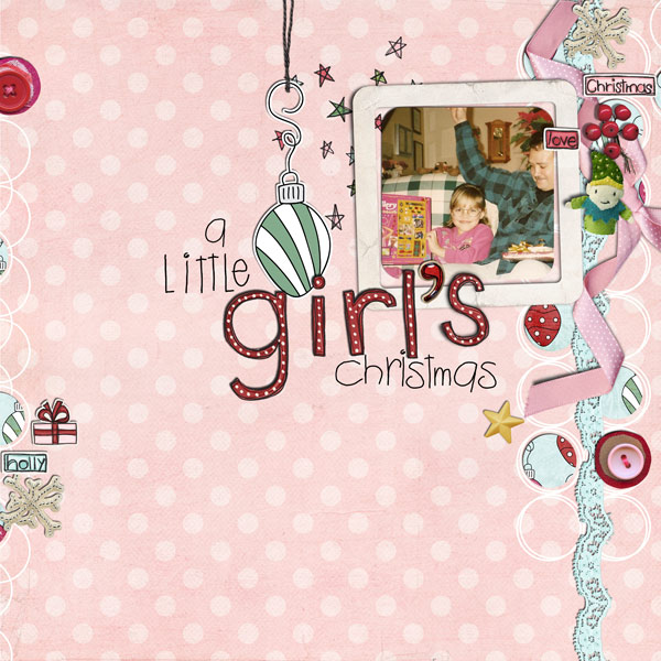 a little girl's christmas
