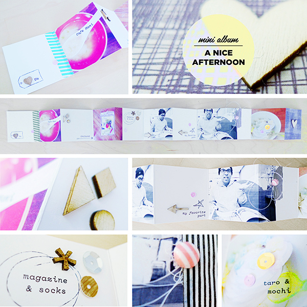 a nice afternoon {mini album} - inside pages