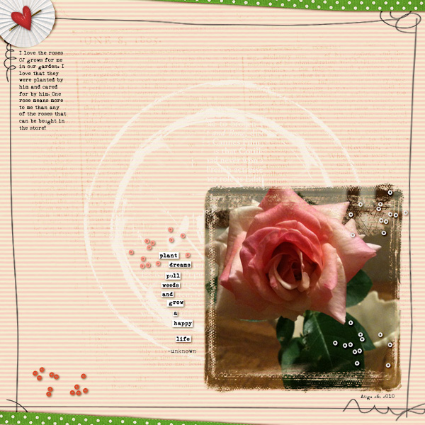 A Rose ( March challenges :Journaling)