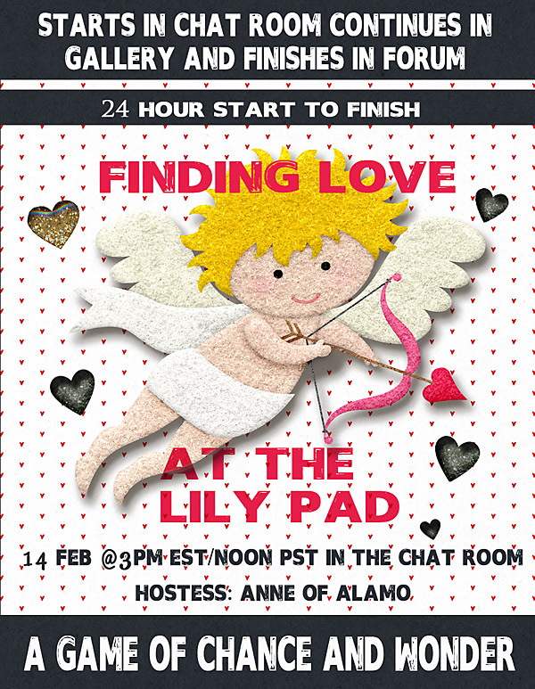 A slow scrap of pin the Cupid on the page Game