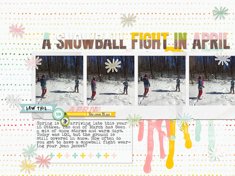 A Snowball Fight in April