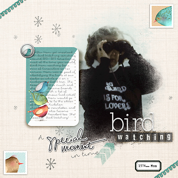A Special Moment in time.. Bird watching (Slow Scrap 12/20)