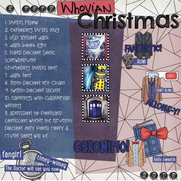 A Very Whovian Christmas - MOC Day2 List