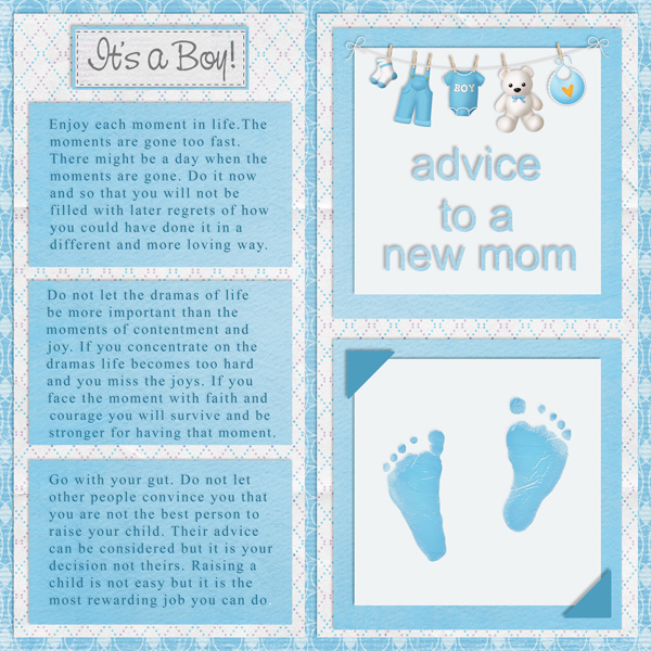 Advice To A New Mom