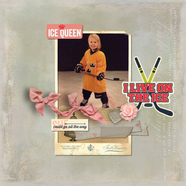 Agnes on ice - scraplift challenge