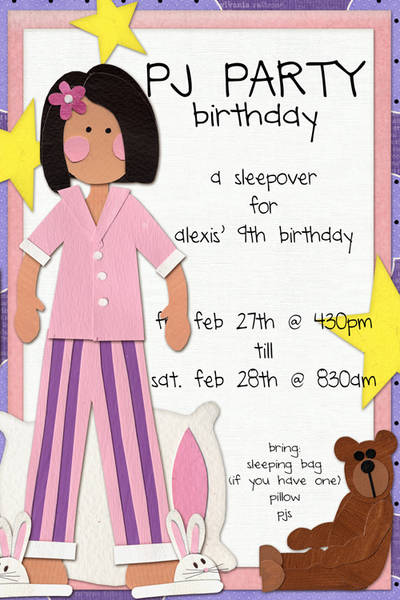 alexis' bday invite