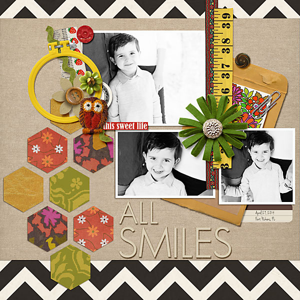 All Smiles: August Template Challenge Sahlin Studio