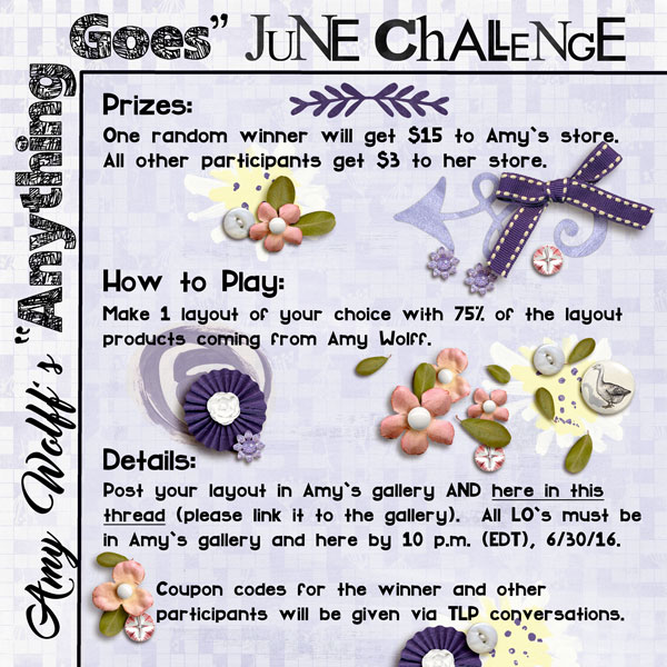 Amy Wolff's "Anything Goes" JUNE '16 Challenge