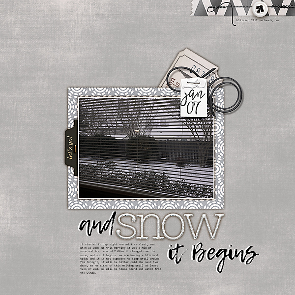 and SNOW it Begins (MOC Day 7 Blind Scrap)