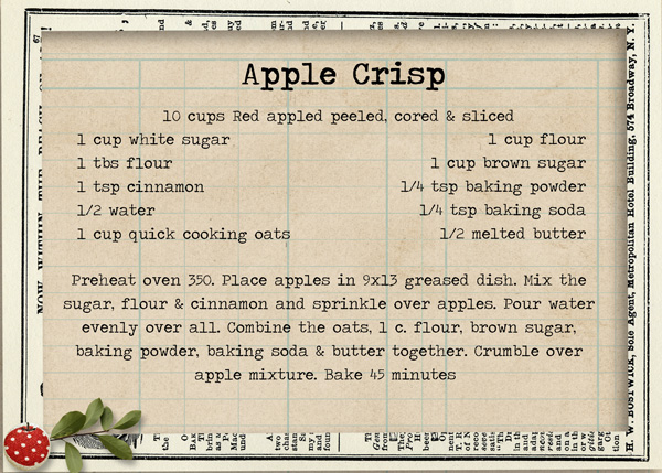 Apple crisp recipe