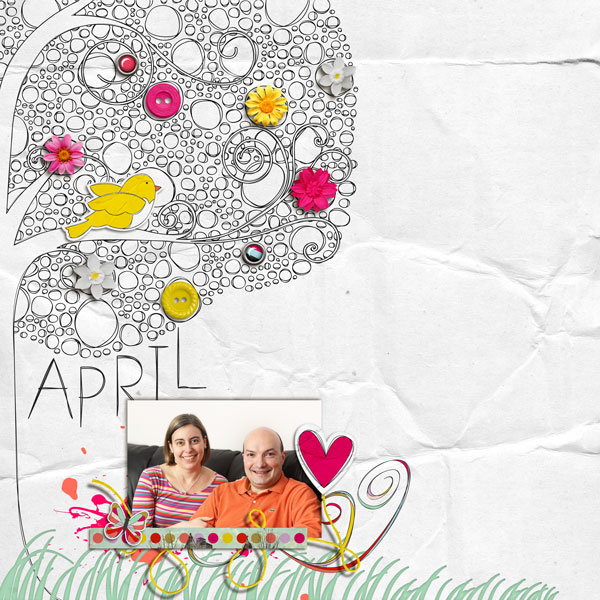 April 2012 calendar topper
