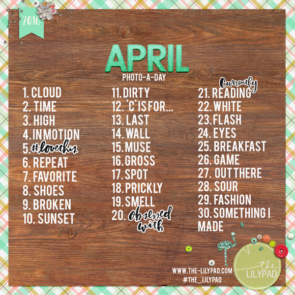April 2016 | Photo-a-Day