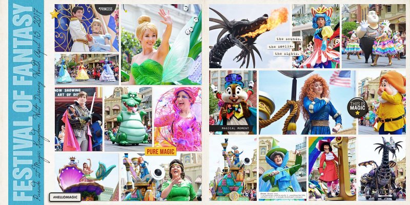 April 2017- Festival of Fantasy Two Page Layout