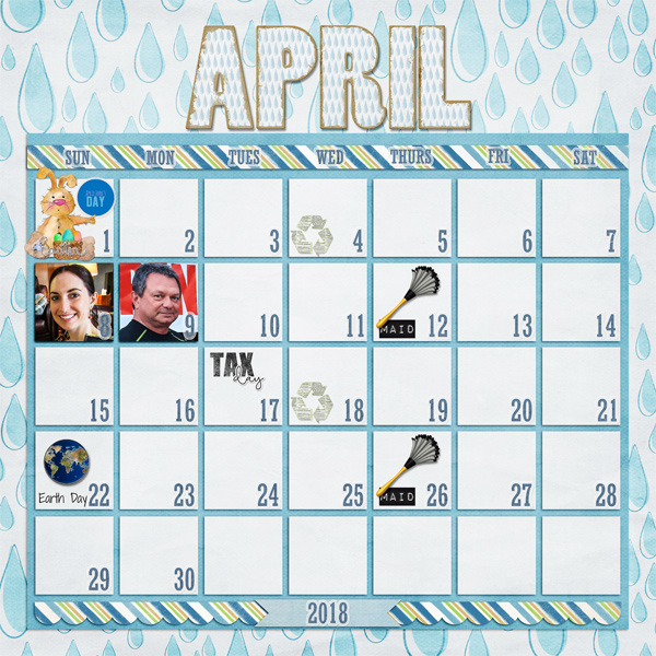 April 2018 Calendar
