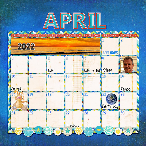 April 2022 Calendar
