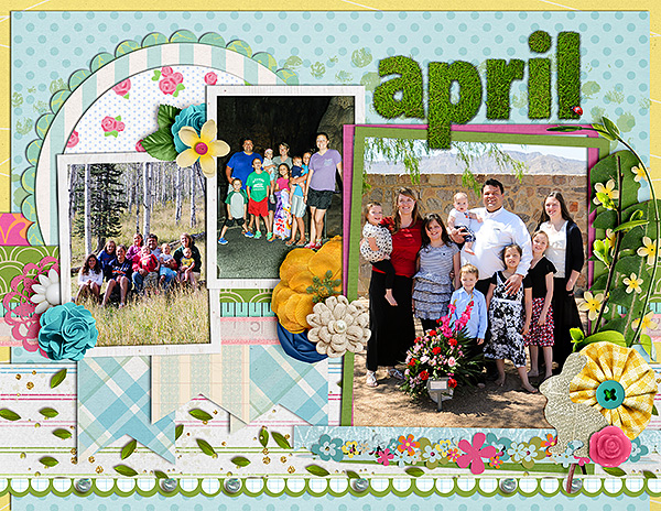April Calendar Topper